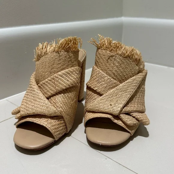 Gianni Bini Tan Woven Heels - Picture 2 of 10